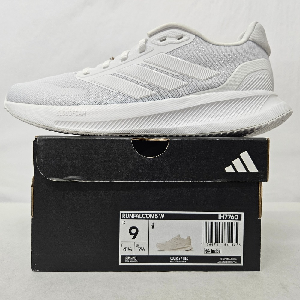 Adidas Women's RunFalcon 5 Running Shoes IH7760 Cloud White‎ Sz 9